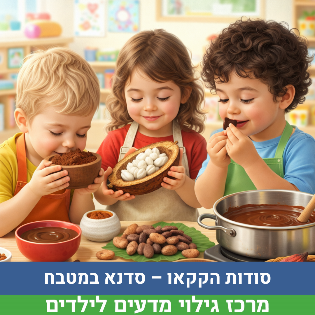 סדנת סודות הקקאו - גילי 5-8 - שעה 12:30